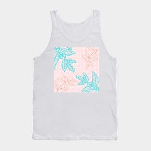 tropical leaves pattern Tank Top